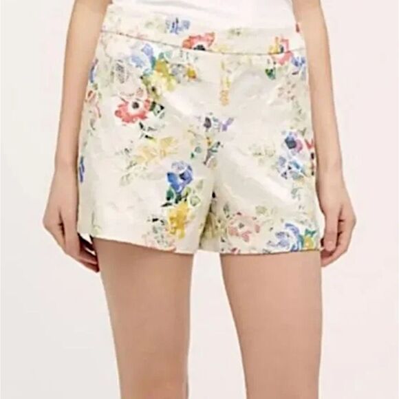 Anthropologie Pants - Anthropologie Elevenses Floral Embroidered Shorts